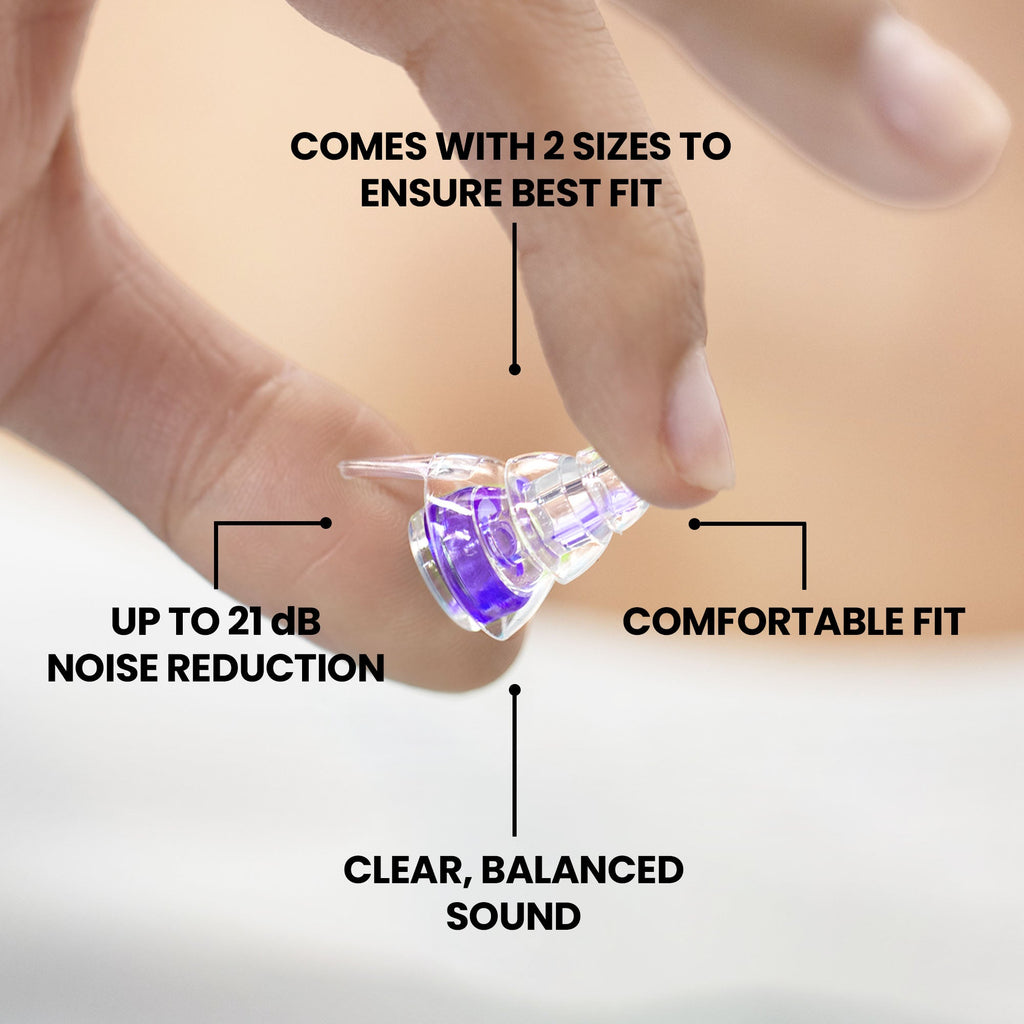 High Fidelity Earplugs: Hyperviolet