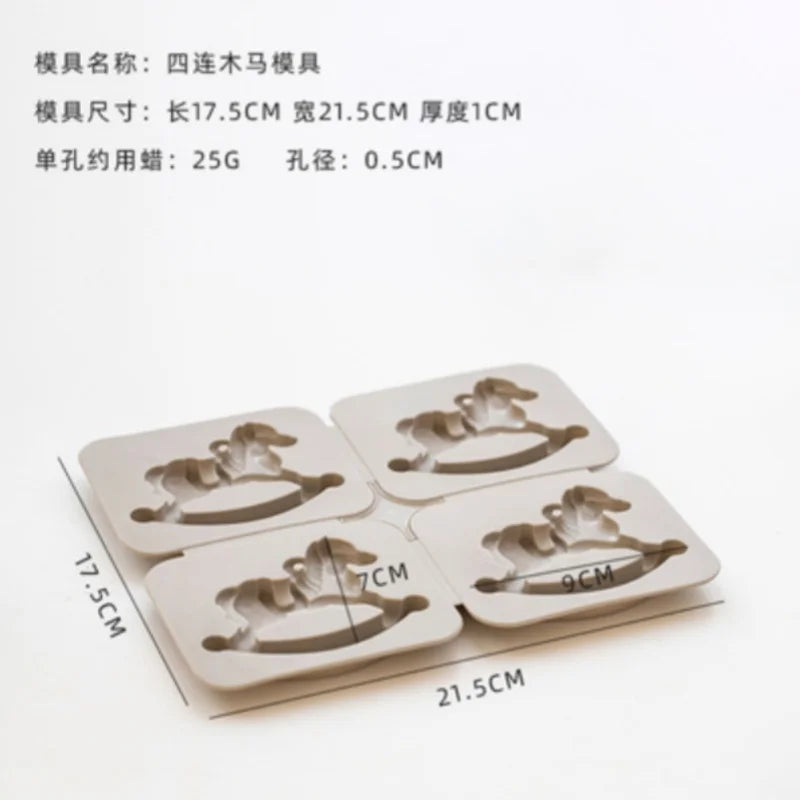 DIY Soap Mold Silicone Mold 6-cavity Wax Label Gypsum Hanging Solid Bottom Plate Silicone Mold Handmade Hexagonal Epoxy Soap