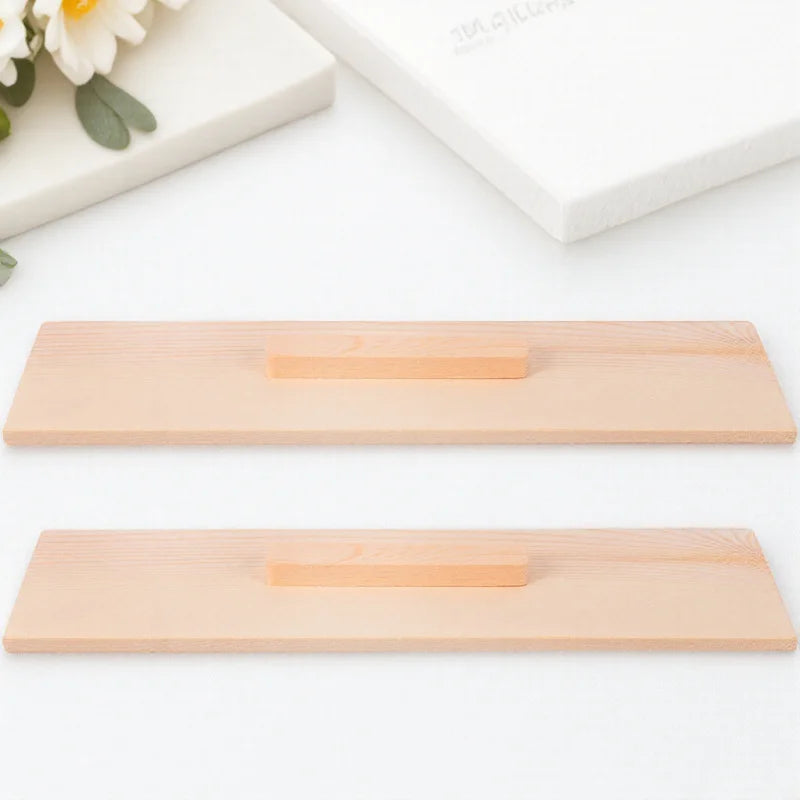 2Pcs Solid Wood Cover for Toast Mold Wooden Lid for Soap Making Premium Reusable DIY Craft Accessory Mold Cover