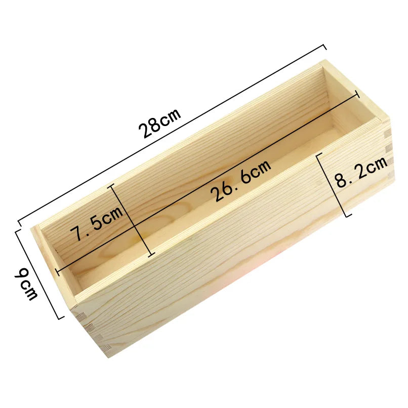 Soap Making Tools Wood Cutting Box 1200g Silicone Soap Mould Rectangular Toast Loaf Mold DIY Handmade Tool Wholesale