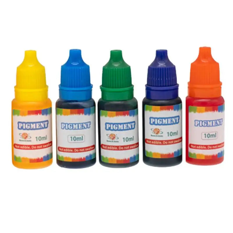 10ml 5pcs/Set Food Grade Experimental Dyeing Pigment Crystal Colorant Epoxy DIY Candle Soap Coloring Handmade Crafts Pigment