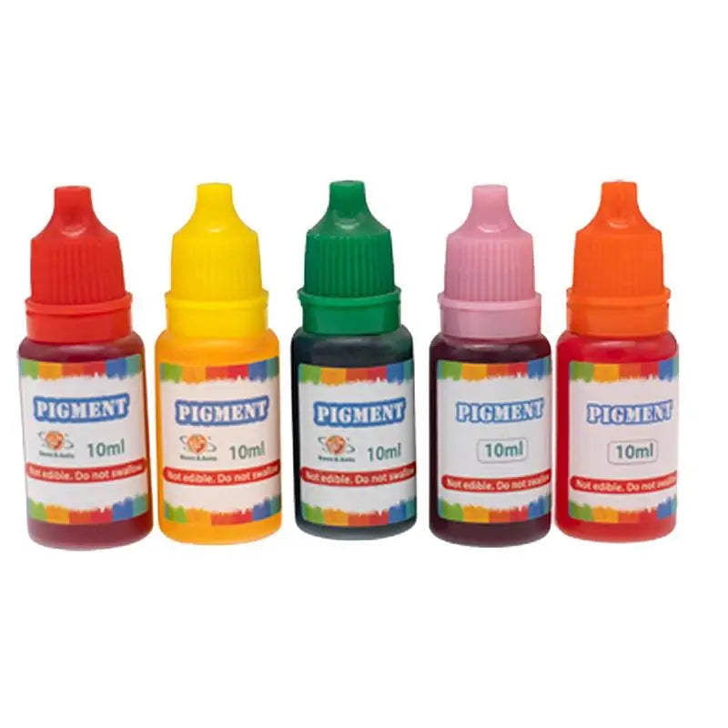 10ml 5pcs/Set Food Grade Experimental Dyeing Pigment Crystal Colorant Epoxy DIY Candle Soap Coloring Handmade Crafts Pigment